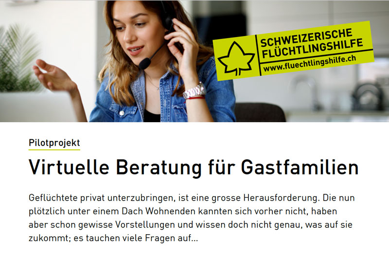 Virtuelle Beratung für Gastfamilien